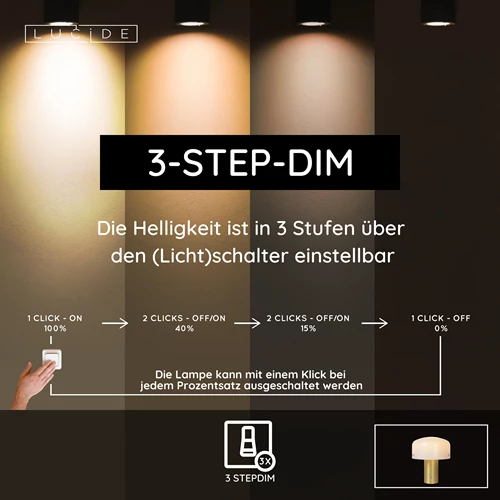 Lucide TIMON - Tischlampe - 1xE27 - Mattes Gold / Messing - USP